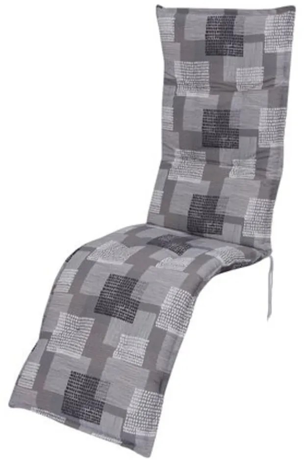 Pernă pentru scaun de grădină gri pentru șezlong 52x170 cm Stoke – Sun Garden