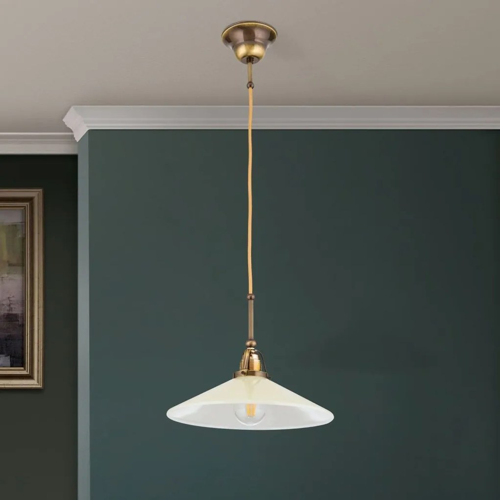 Lustra, Pendul realizat manual design rustic ARTDESIGN, patina/ champagne