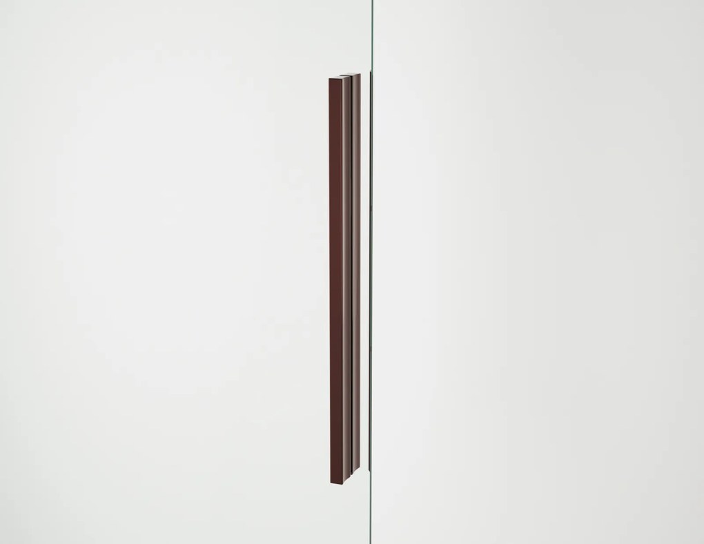 Usa culisanta de dus in nisa, 1300 mm, bordeaux metal, doua elemente, Ronal Oriana Bordeaux metal, 1300 mm