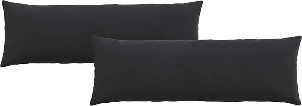 vidaXL Perne pentru canapea 2 pcs Negru 120 x 40 cm
