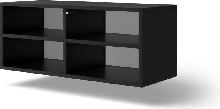 Comodă TV Lila montat pe perete TV – 100x40x41 cm – Negru