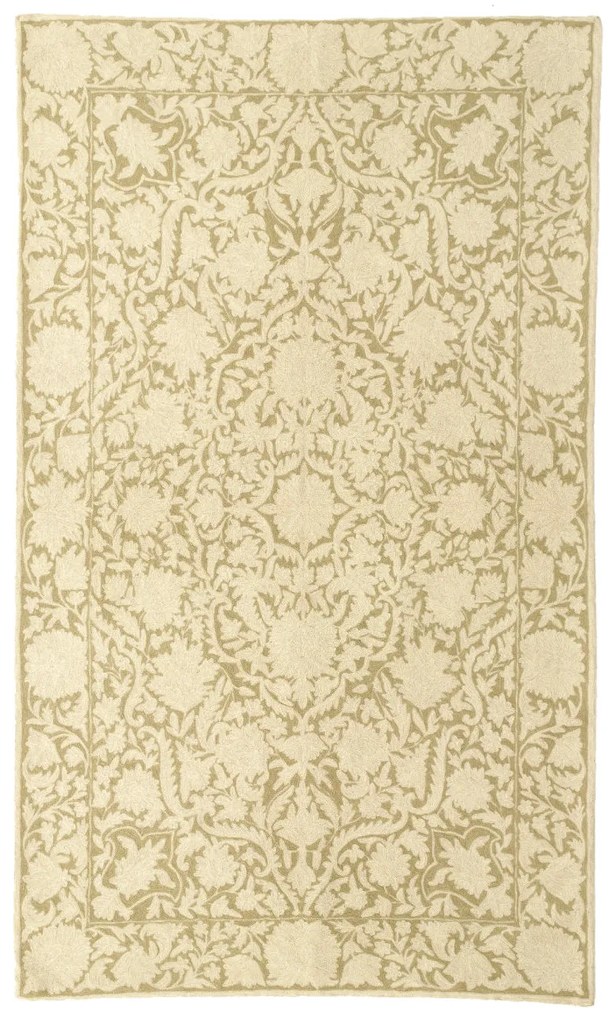 Covor decorativ Kashan brodat cu lana 90x150 cm