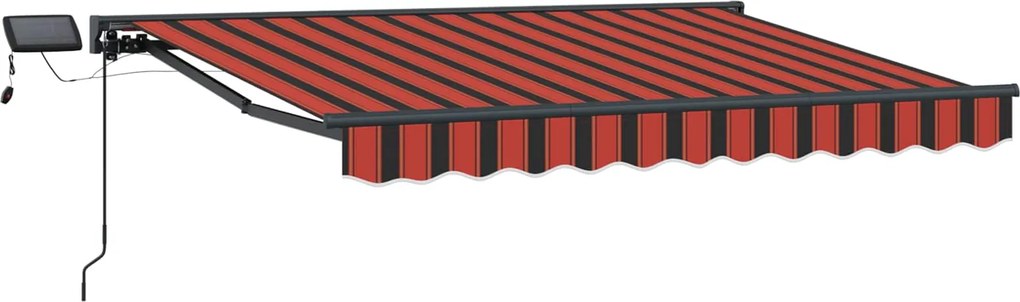 vidaXL Cadru manual de marchiză cu LED-uri 3,5 x 2,5 m