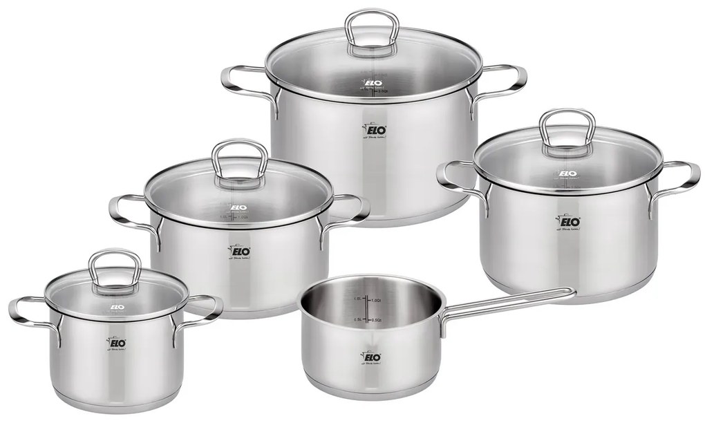 Elo 90835 Set de 5 oale din oțel inoxidabil Jaspis
