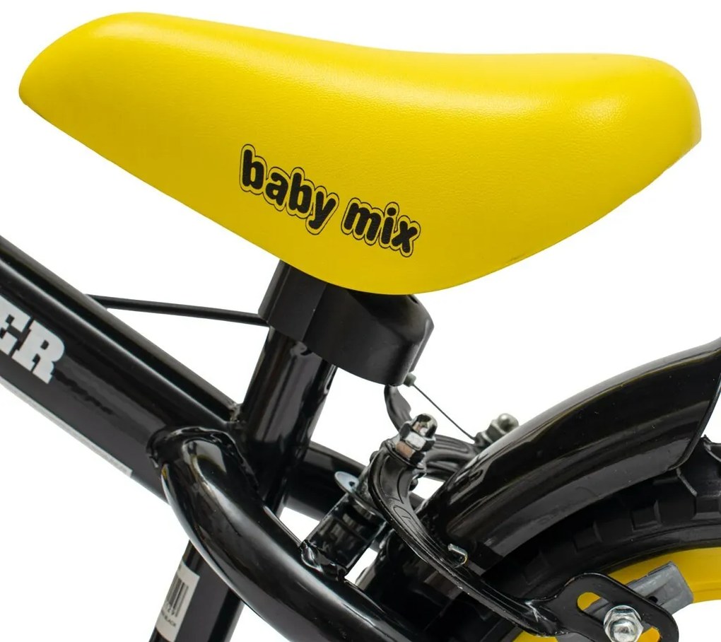 Bicicletă de echilibru Baby Mix Baby cu frânăTraveller, negru