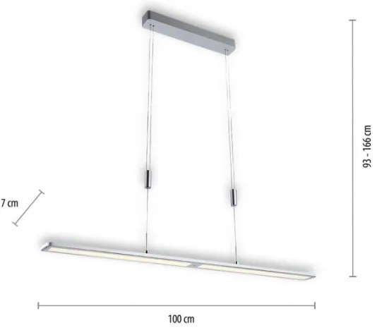 Lustră LED dimabilă cu senzor Paul Neuhaus 2565-95 LED/35W/230V