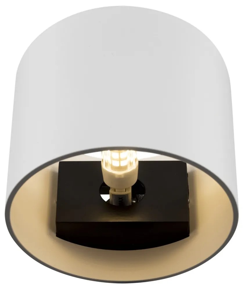 Aplica de perete design tehnic Rond alb MYC066WL-01W