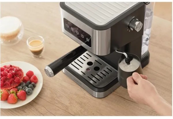 Sencor - Espressor cu pârghie 1050W/230V, negru/crom mat