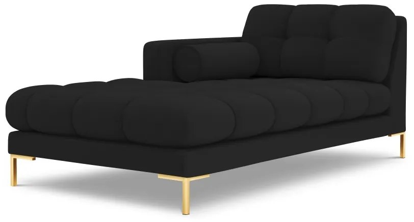 Sezlong tapitat Bali picioare gold – L185 x l102 x h75