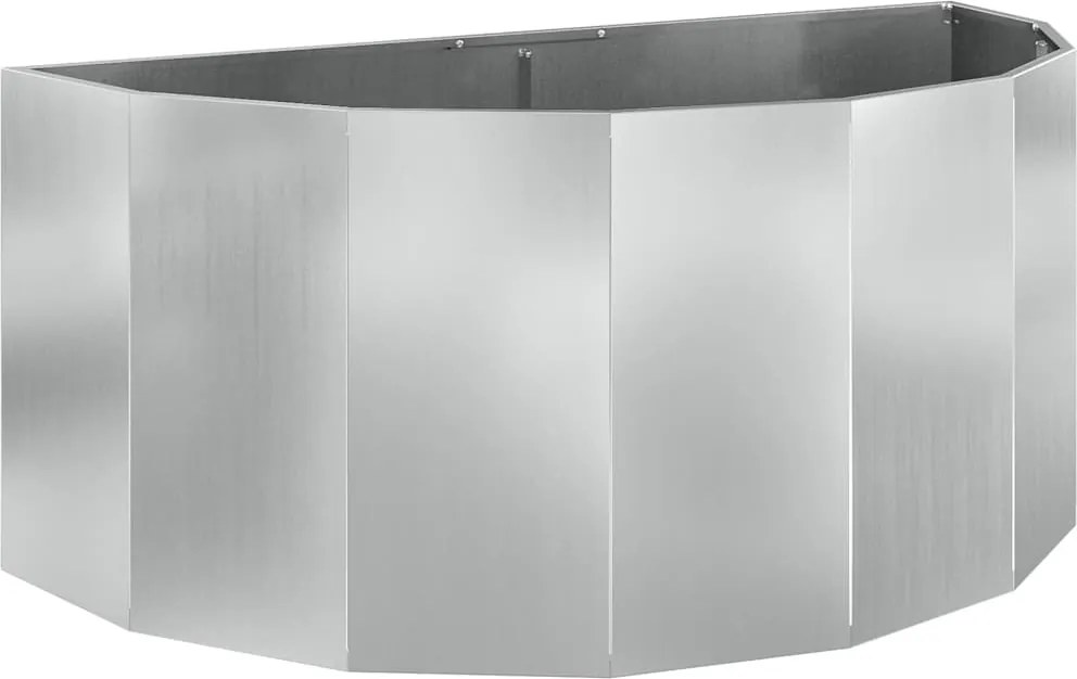 vidaXL Jardinieră Argintiu 120 x 60 x 50 cm Oțel Galvanizat