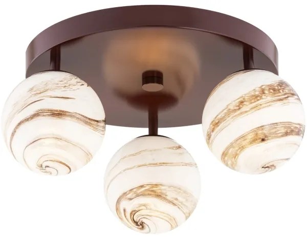 Plafonieră Argon 6292 FABIO 3xE14/7W/230V maro