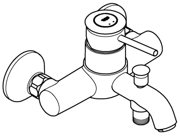 GROHE 23787000 - Baterie de cadă START CLASSIC DN 15, crom lucios