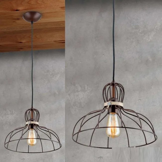Lustra suspendata design industrial Emil HL 6-1620/1 Vintage OR