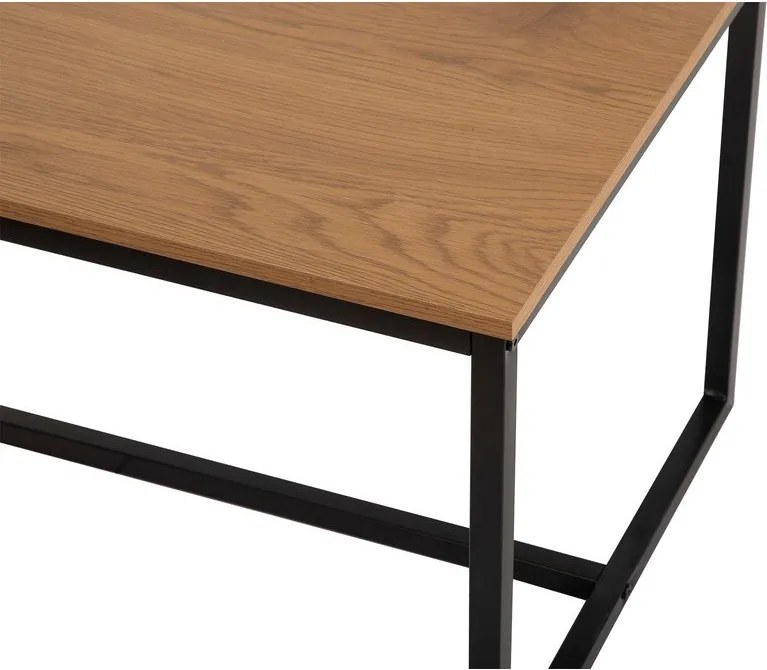 Măsuță de cafea în culoare naturală cu aspect de lemn de stejar 47x90 cm Norden – Bonami Essentials