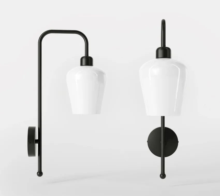 Aplica de perete design italian din alama si sticla Talis