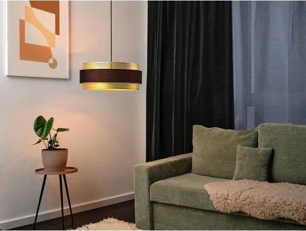 Osram - Lustră suspendată pe cablu DECOR HORNET, 3x E27, 10W, 230V, Ø 50 cm, negru/auriu