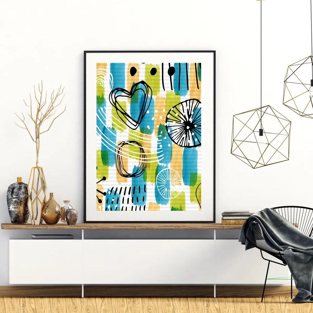 Poster - Abstracție de copii (A4)