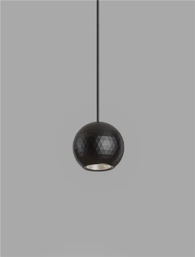 Pendul incastrabil LED stil minimalist 3000K NOTIC negru