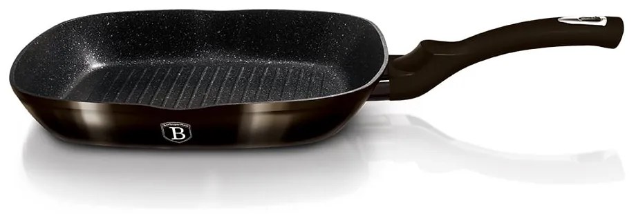 Tigaie grill marmorata 28 cm Shiny Black Berlinger Haus BH 6611