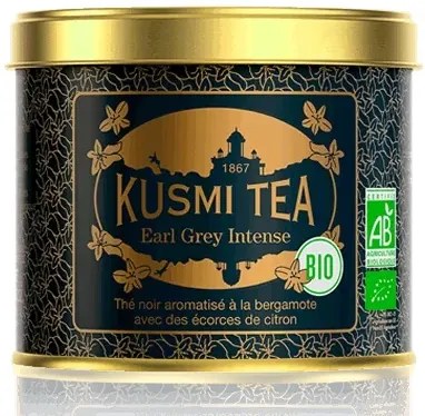 Kusmi Tea, Organic Earl Grey Intense 2, cutie/doză 100g