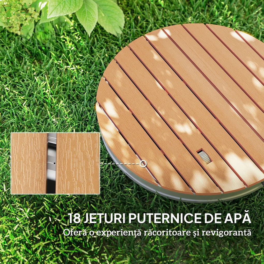 Outsunny Duș de Exterior Portabil, Înălțime 4 m și Jeturi de Apă Reglabile | Aosom Romania