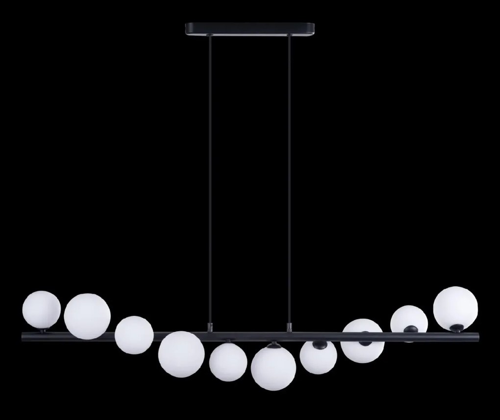 Lustra suspendata design modern SYBILLA 10 black