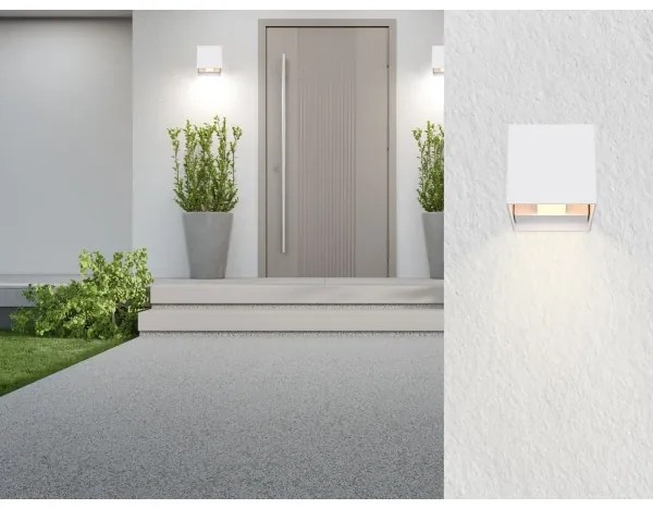 Aplică LED de exterior VERONIKA 2xLED/3W/230V IP44 alb Globo 34168WS