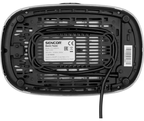 Sencor - Prăjitor de pâine pentru 2 felii cu suport pentru chifle 1000W/230V bej