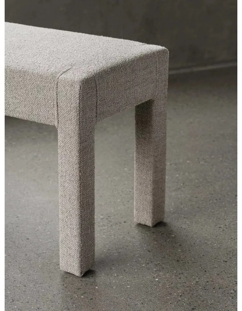 Bancă bej cu tapițerie din stofă bouclé Sitta – Blomus