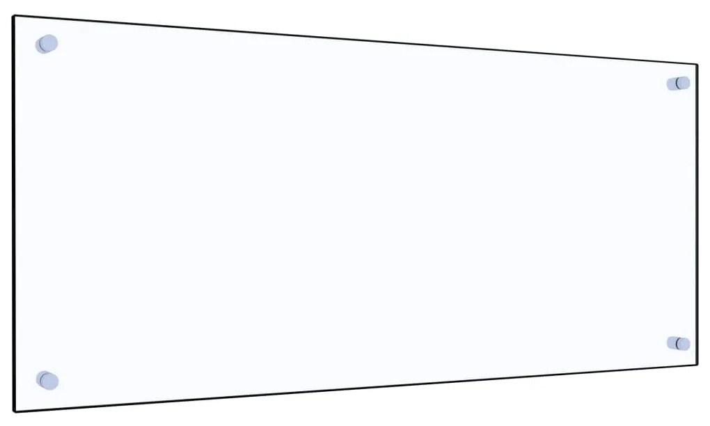 vidaXL Panou antistropi bucătărie transparent 90x40 cm sticlă securiz.