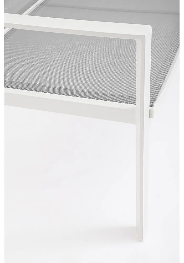 Set mobilier de grădină alb din aluminiu pentru 4 persoane Kallen – Bizzotto
