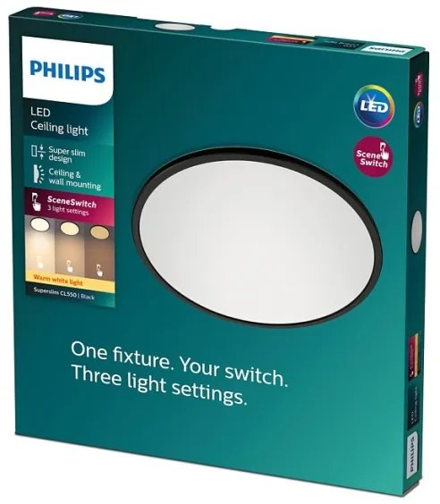 Plafonieră LED dimabilă Philips SUPERSLIM CL550 LED/15W/230V