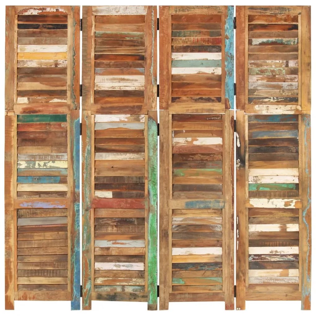 337992 vidaXL Separator de cameră, 168 cm, lemn masiv reciclat