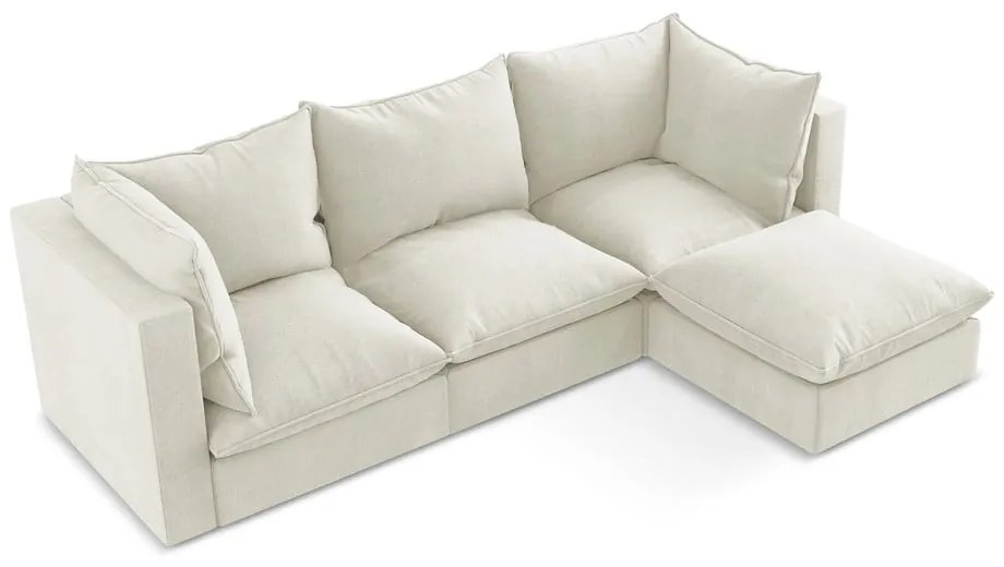 Colțar bej (cu colț pe partea dreaptă/cu șezlong) Manao – Makamii