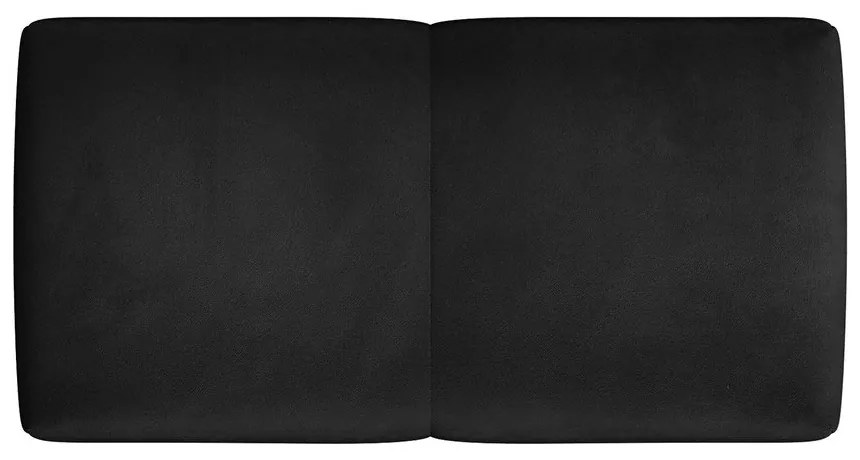 Spătar pentru canapea modulară negru cu tapițerie din catifea Rome Velvet - Cosmopolitan Design