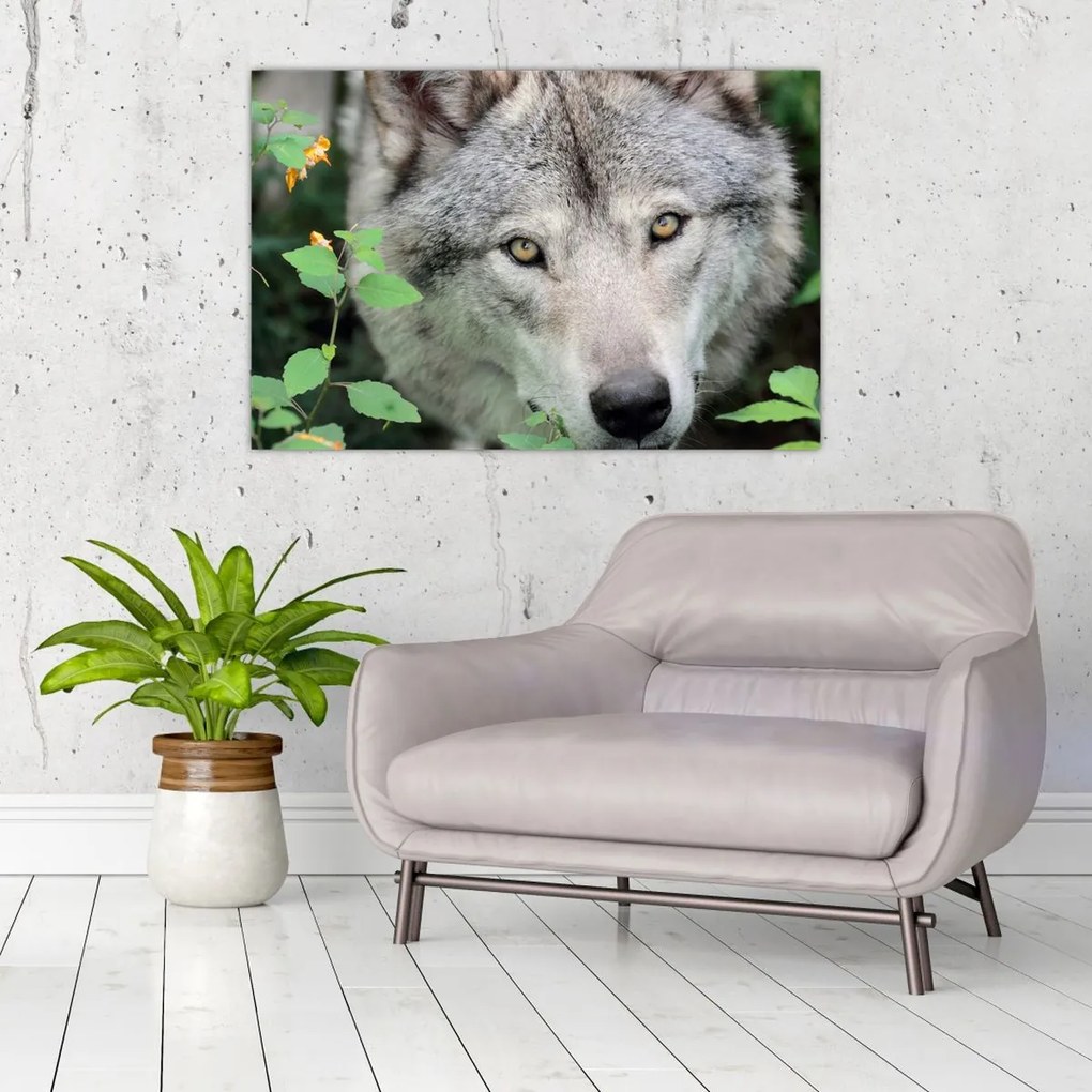 Tablou - Portret de lup (90x60 cm)