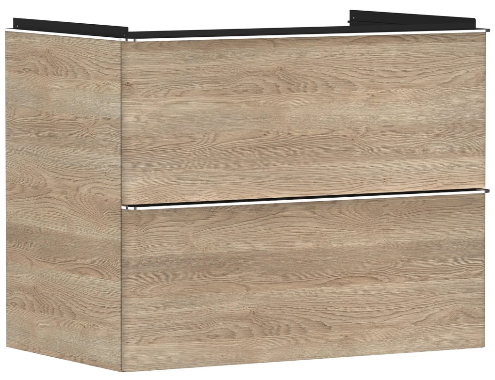 Hansgrohe Xelu Q dulap 78x49.5x60.5 cm sub chiuveta pe perete stejar-crom 54029000