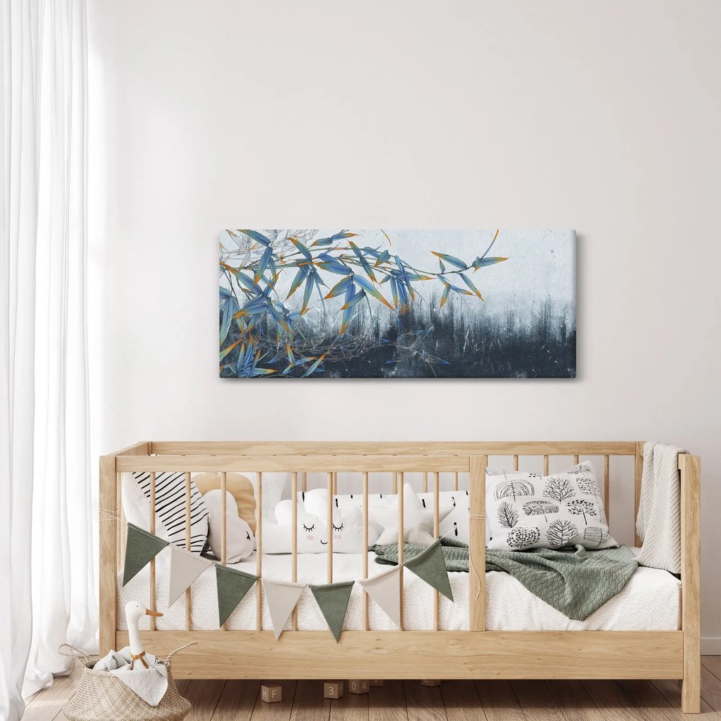 Tablou - Bambus pe perete (120x50 cm)