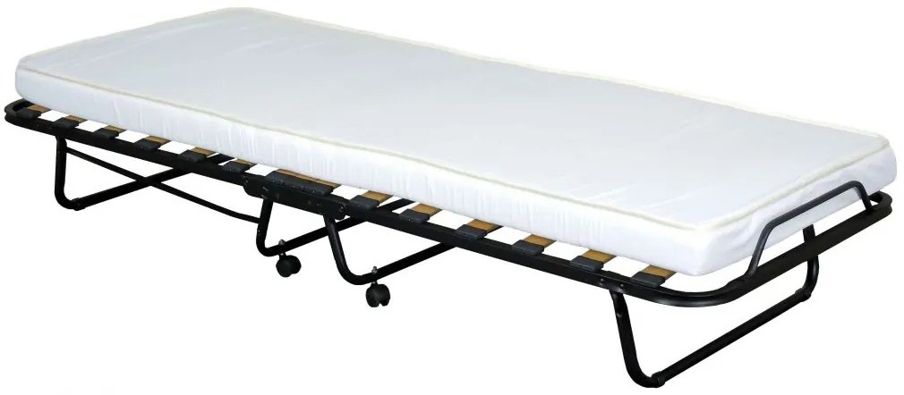 Pat pliant cu roti 200 x 90 cm saltea spuma Sofda