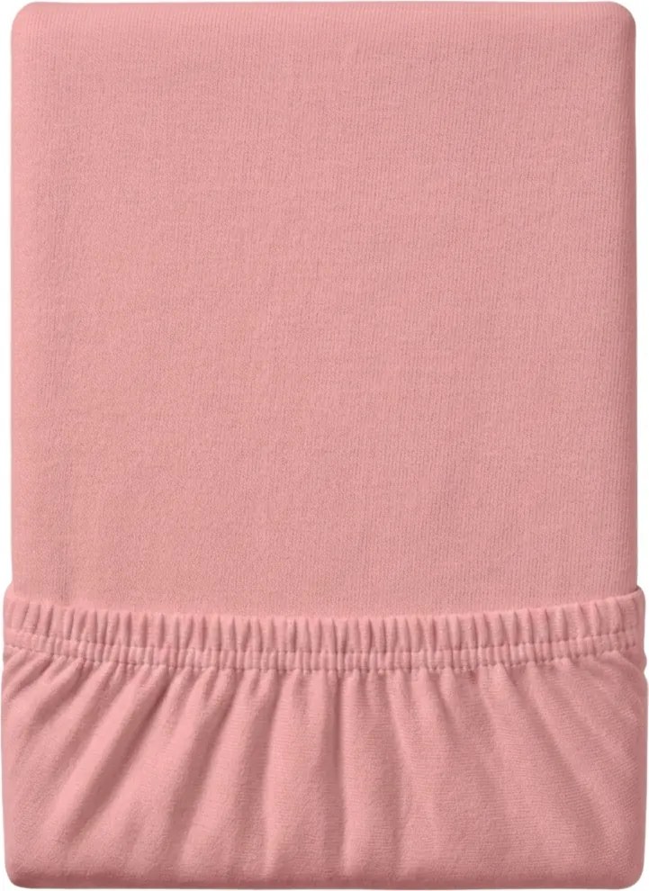 Cearsaf Jersey EXCLUSIVE cu elastic coral 90 x 200 cm