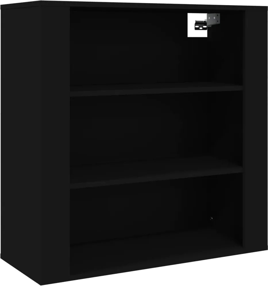 vidaXL Dulap de perete, negru, 80x33x80 cm, lemn prelucrat