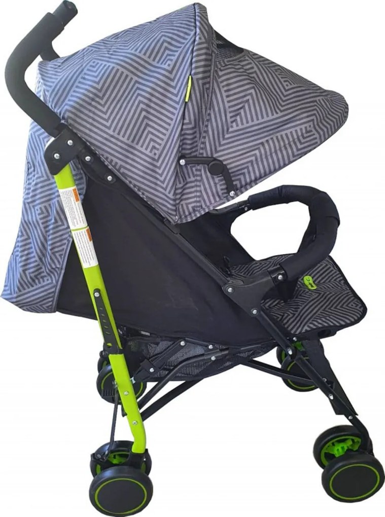 Carucior sport tip umbrela Baby Care™ PRO 803B , Spatar reglabil in 7 trepte, Pozitie somn, Amortizoare, Frana picior,Pliabil , Gri cu Imprimeu