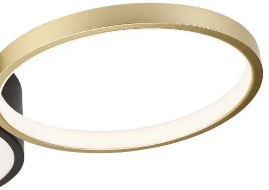 Plafonieră dimabilă ALIZEE LED/30W/230V 3000-6500K negru/auriu
