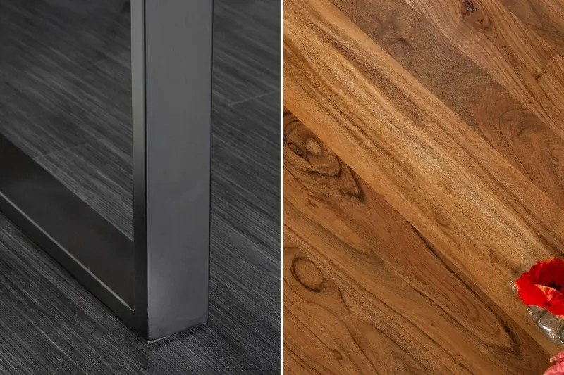 Masa design industrial Mammut 180cm, salcam salbatic