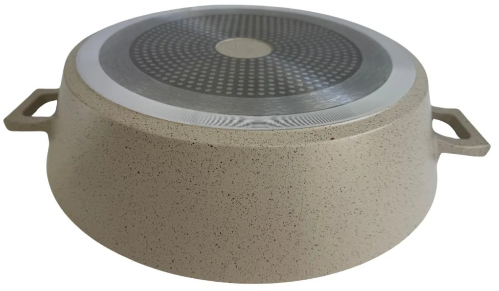 Cratita marmorata cu capac 40 CM RL-MR40ML Royalty Line - crem