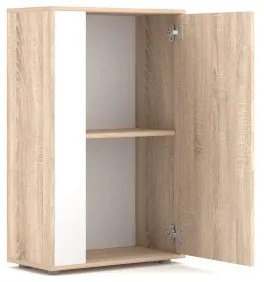 Mobilier living BRICK, stejar sonoma/alb