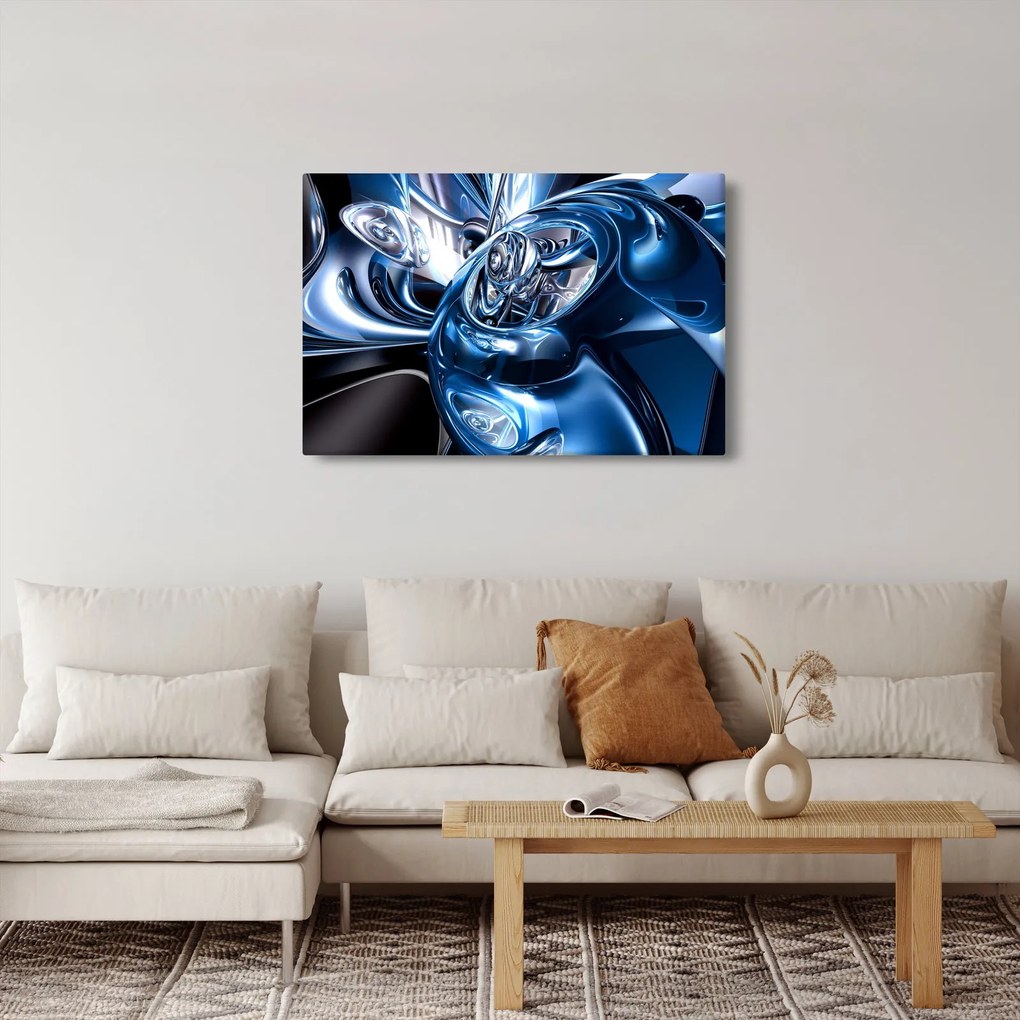 Tablou cu abstracție - cercuri (90x60 cm)