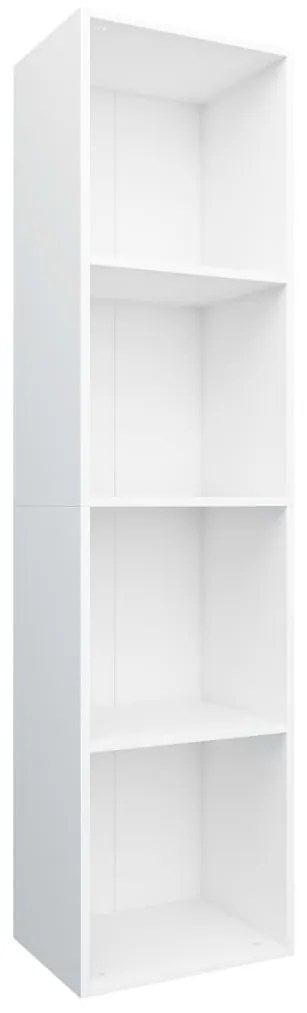 800144 vidaXL Bibliotecă/Comodă TV, alb, 36 x 30 x 143 cm, PAL