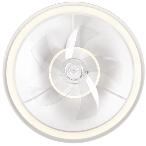 Plafonieră LED cu ventilator FARGO LED/37W/230V alb + telecomandă