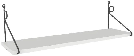 Raft de perete SERAMONI 27x72 cm alb